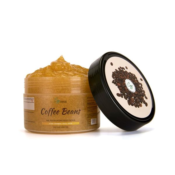 Netmeds | CGG Cosmetics Coffee Beans Gel Exfoliating Body Scrub For Tanned, Dull Skin 250 gm