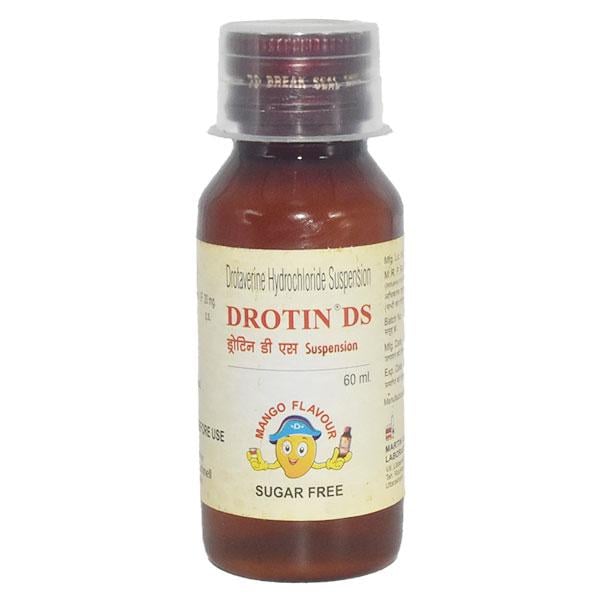 DROTIN DS SUGAR FREE MANGO FLAVOUR Suspension 60ml - Muscle Spasm-Ant