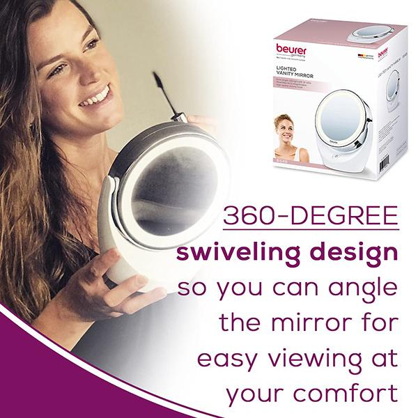 Beurer Lighted Vanity Mirror (BS49) - Hair Removal Accessories