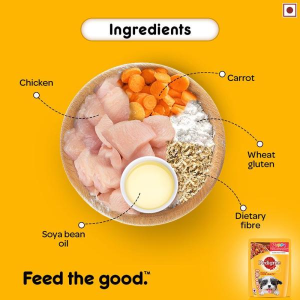 Pedigree Puppy Chicken Chunks in Gravy 70 gm - Petfood