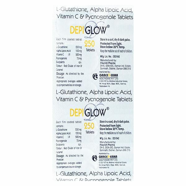 DEPIGLOW 250 Tablet 10's - Supplements-Sup