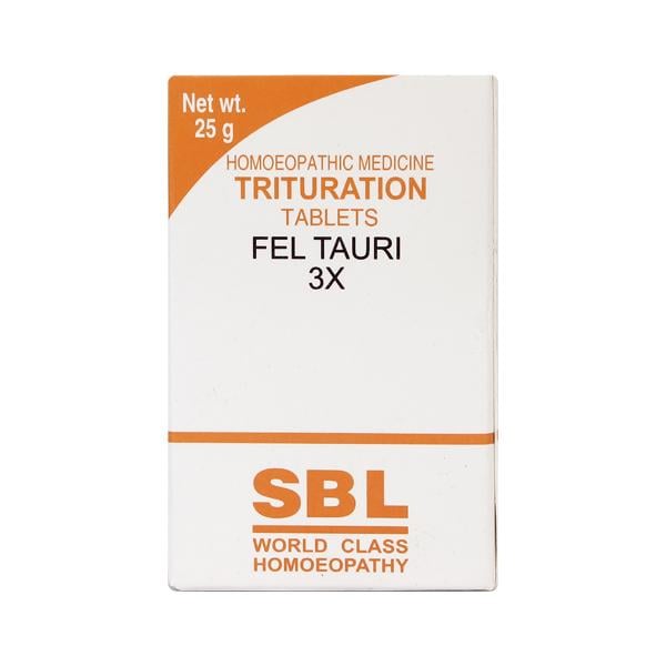 SBL Fel Tauri 3X Tablet 25 gm - Speciality Medicine