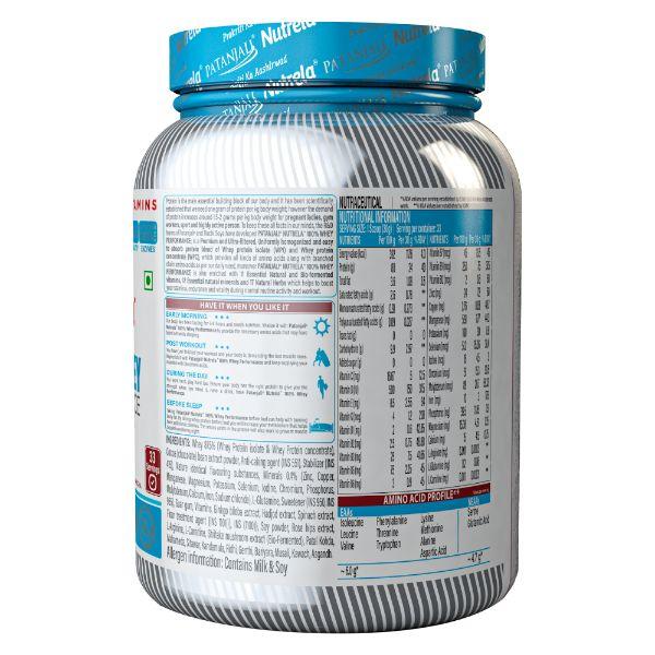 Patanjali Nutrela 100% Whey Performance Powder - Chocolate Irish Flavour & Coffee Mocha 1 kg - Whey Proteins