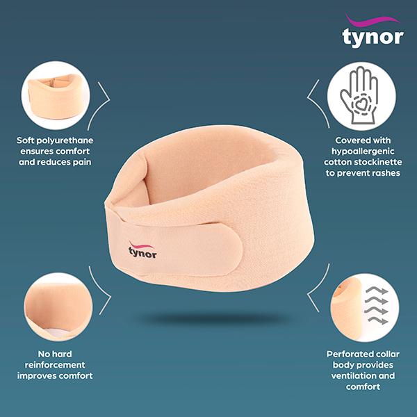 Tynor Cervical Collar Soft (M) (B 07) - Neck/Shoulder Supports