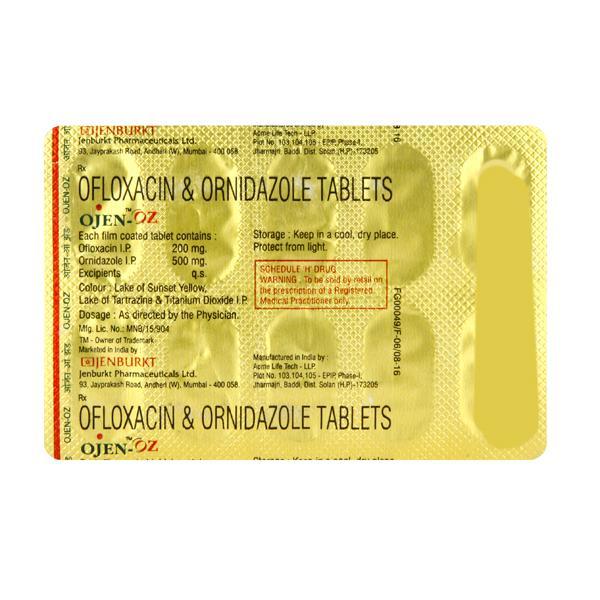 Ojen OZ Tablet 10'S - Bacterial Infections-Qui