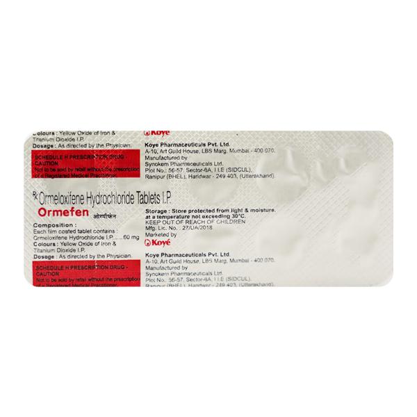 Ormefen Tablet 10'S - Contraception-Ora