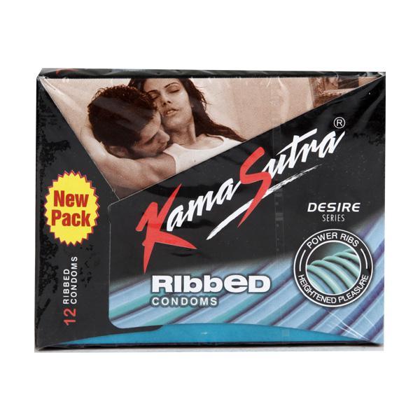 Kamasutra Condoms - Ribbed 12's - Plain/Flavoured Condoms