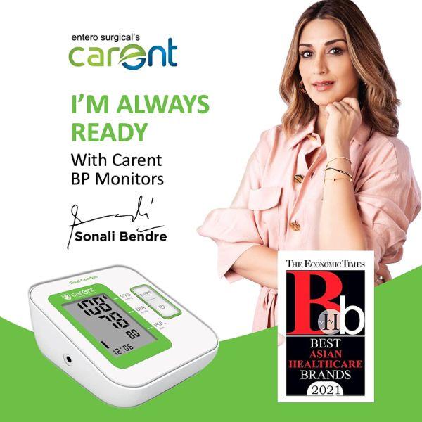 Carent 2 in 1 Fully Automatic Blood + Pulse Pressure Monitor Device (BP07) - White and Green 1's - Health Monitors And Equipment