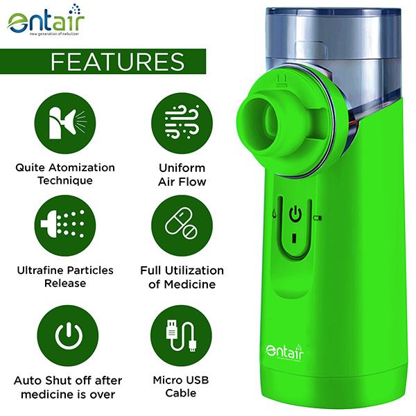 Entair Mesh Nebulizer - Green (YS30) - Nebulizers / Vaporizer