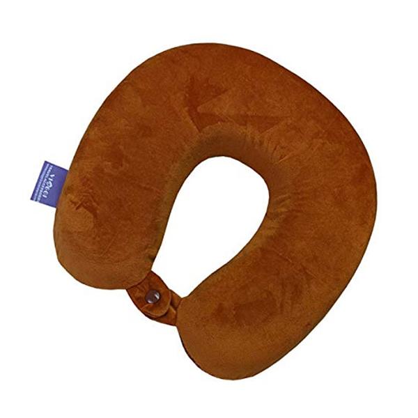 VIAGGI U Shape Memory Neck Foam Pillow - Brown - Pads And Pillows