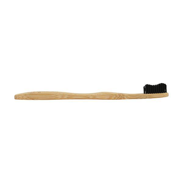 Purganics Bamboo Medium Toothbrush Adult - Black - Toothbrushes