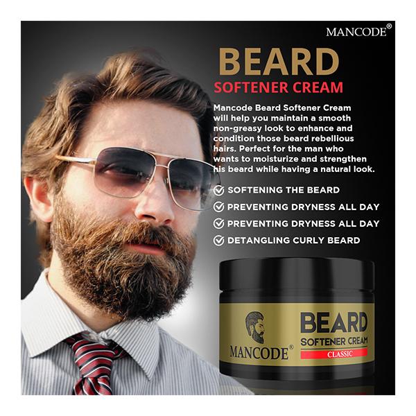 Mancode Beard Softener Cream - Classic 50 gm - Beard Softener