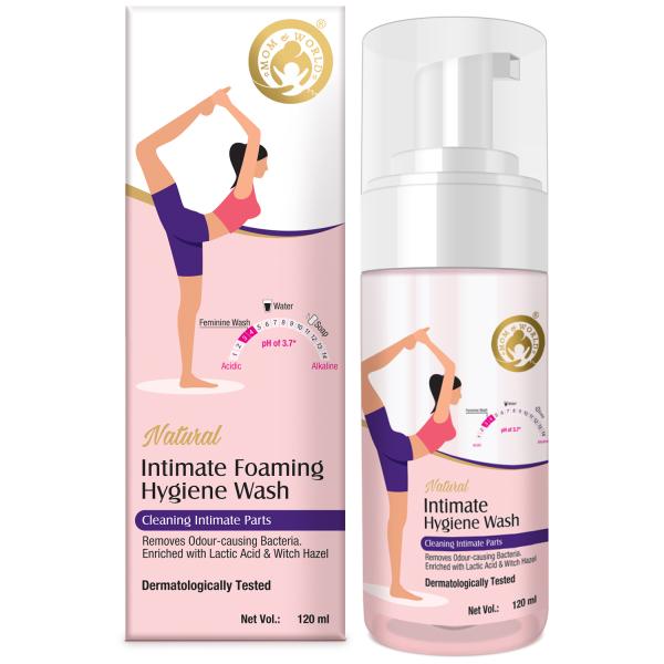 Mom & World Natural Intimate Foaming Hygiene Wash 120 ml - Intimate Care
