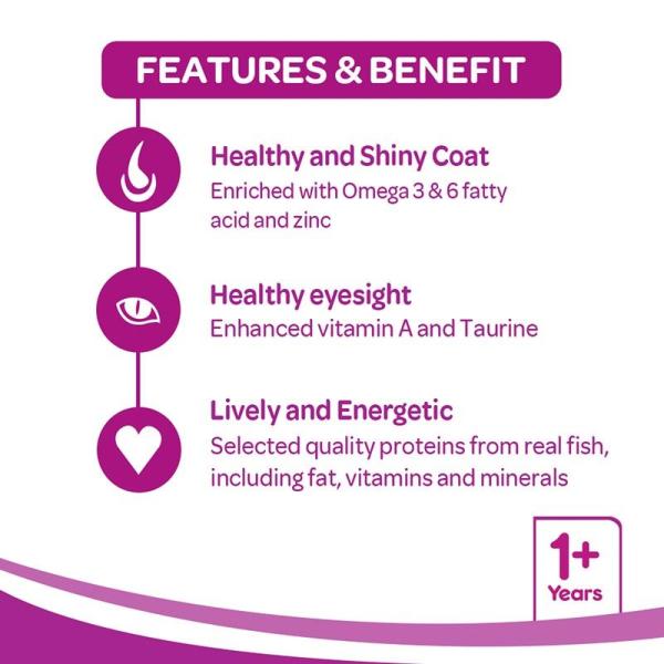 Whiskas Adult Tuna Flavour 480 gm - Petfood