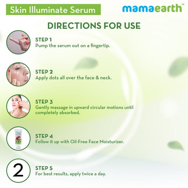 Mamaearth Skin Illuminate Face Serum - Vitamin C & Turmeric 30 gm - Face Serum