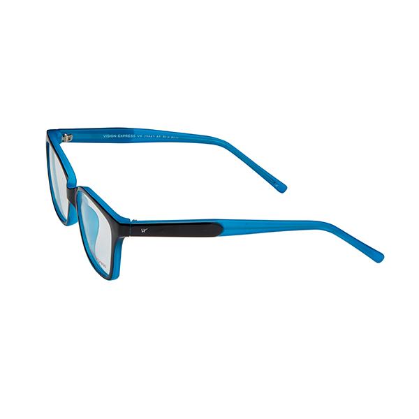 Vision Express 29443 Blue Wrap Eyeglasses (Including Anti-Reflective Coating Lens) 1's - Wearables Eye Glasses