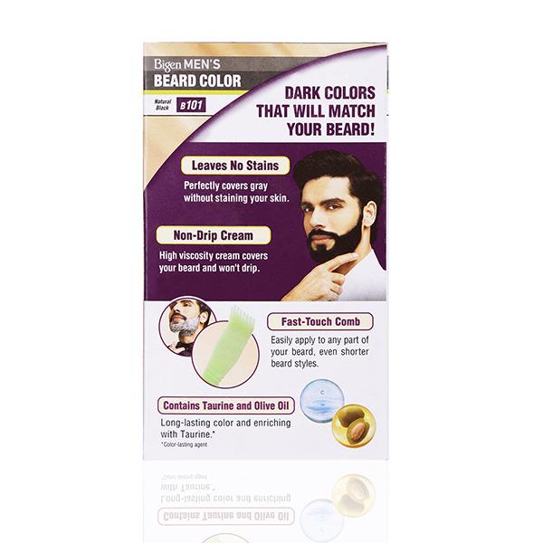 Bigen Men's Beard Color No Ammonia - Natural Black B101 40gm - Crème