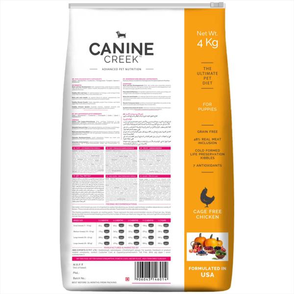 Canine Creek Puppy Dry Dog Food, Ultra Premium 4000 gm - Petfood