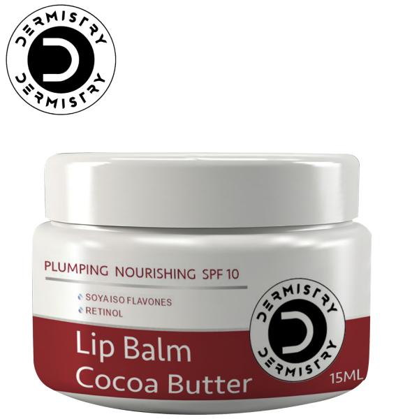 Netmeds | Dermistry Plumping Nourishing SPF 10 Lip Balm - Cocoa Butter 15 ml