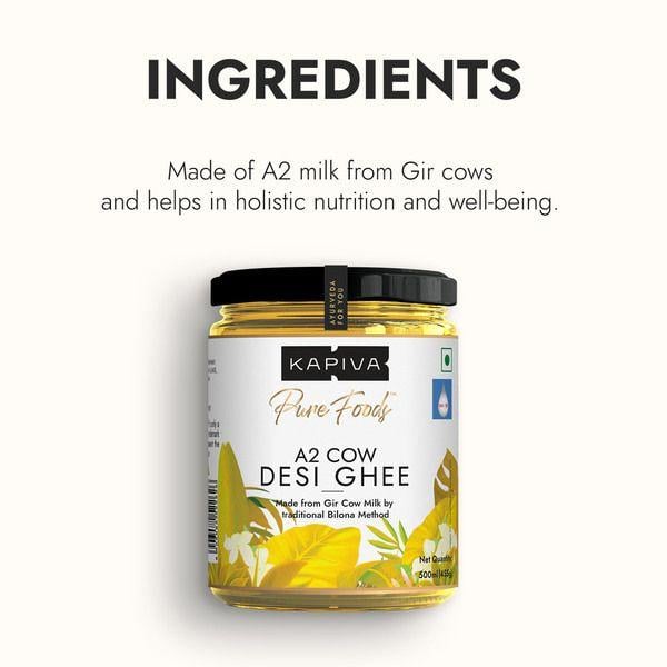 Kapiva A2 Desi Cow Ghee 500 ml - Speciality Medicines