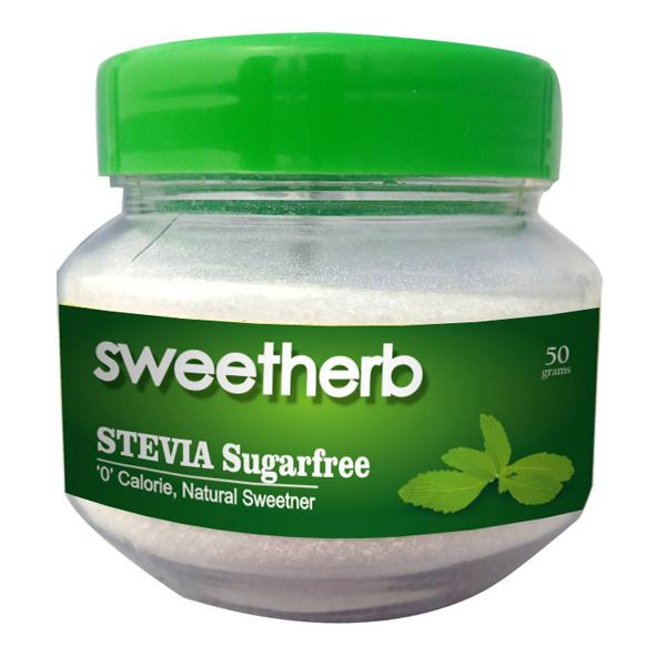 Sweetherb Stevia Sugarfree Powder 50 gm - Sugar Substitutes (Fitness)