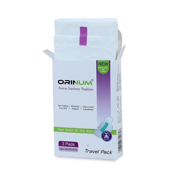 Orinum Sanitary Napkin Travel Pack (XXXL) 3's - Sanitary Napkins