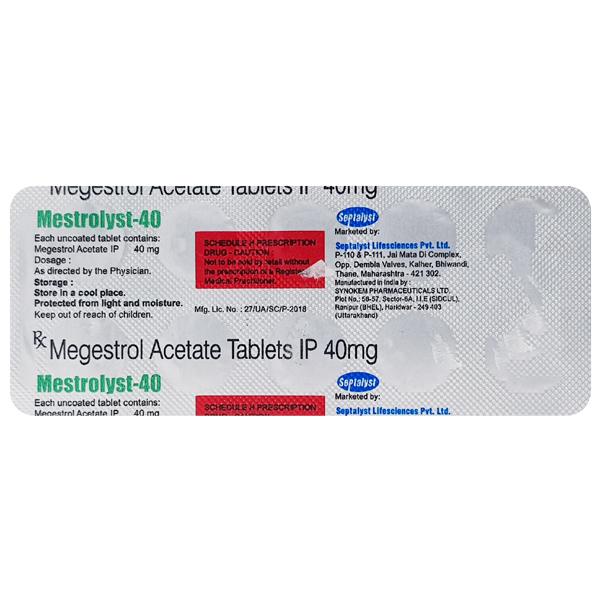 MESTROLYST 40 Tablet 10's - Cancer Oncology-Hor