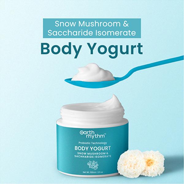 Earth Rhythm Snow Mushroom & Saccharide Isomerate Body Yogurt 100 gm - Body Butter