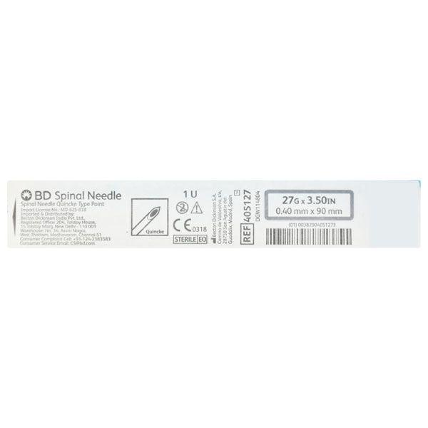 Netmeds | BD Spinal Needle (27G x 3.50 in) (405127) 1's