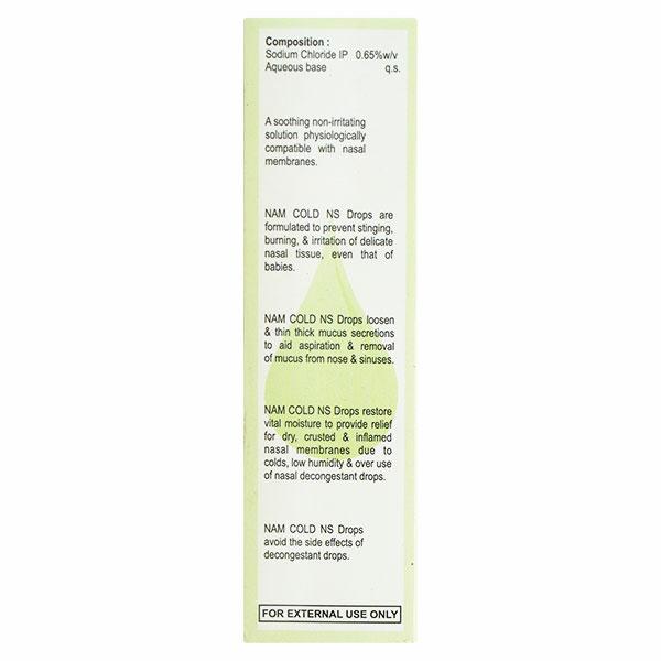 Nam Cold NS Nasal Drops 10ml - Nasal Congestion-Nas