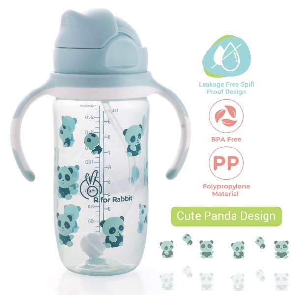 R For Rabbit Bubble Straw Sipper - Blue 1's - Pacifiers & Teethers
