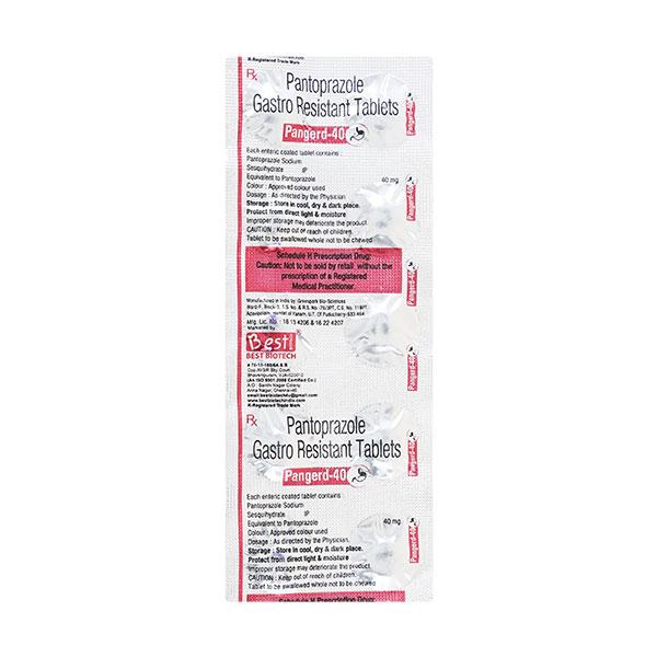 PANGERD 40 Tablet 10's - Ulcer/Reflux/Flatulence-Aaa