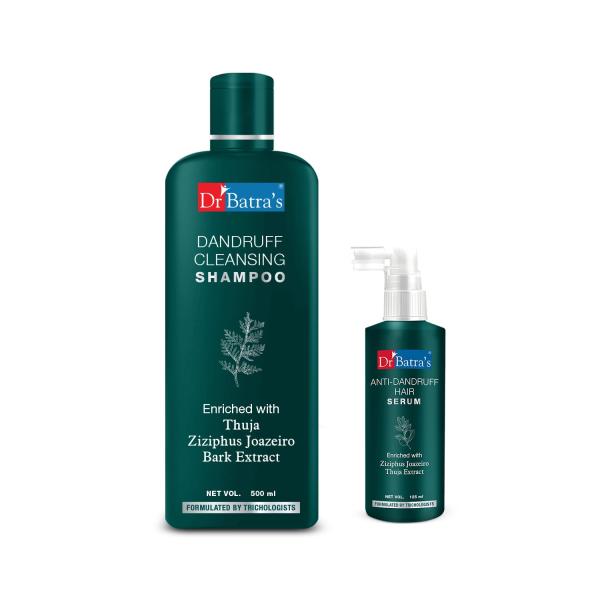 Netmeds | Dr Batra's Dandruff Cleansing Shampoo 500 ml + Anti-Dandruff Hair Serum 125 ml