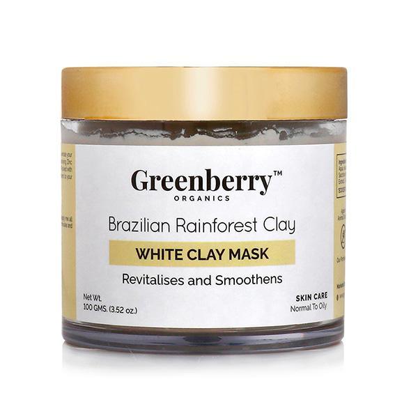 Greenberry Organics Brazilian Rainforest White Clay Mask 100 gm