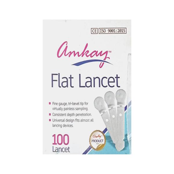 Amkay Blood Lancet 100's - Health Monitors And Equipment