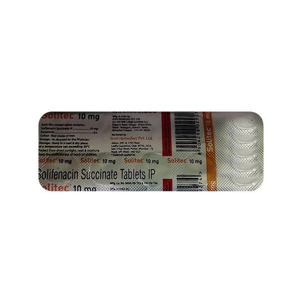 SOLITEC 10mg Tablet 10's - Bladder And Prostate Disorders-Dru