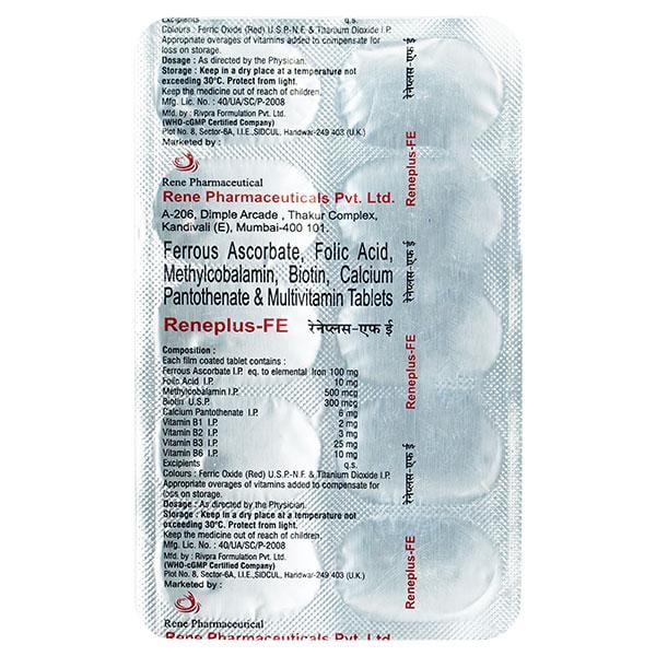 RENEPLUS FE Tablet 10's - Supplements-Vam