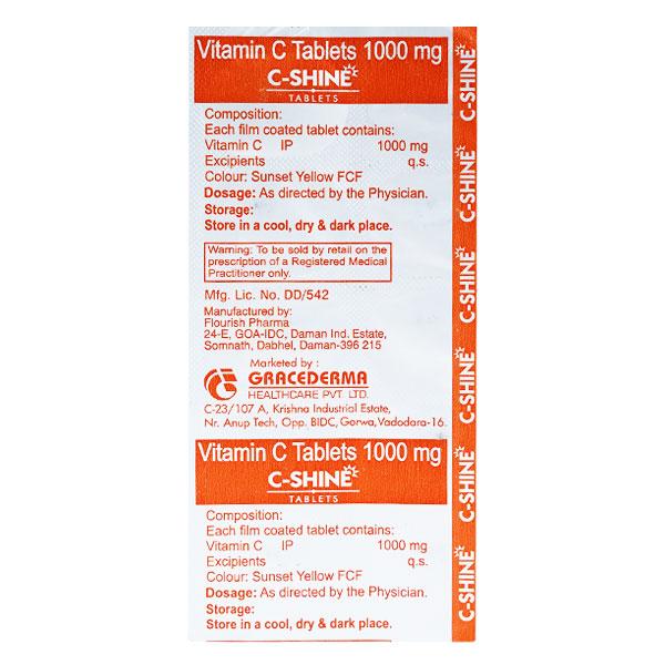 C SHINE Tablet 10's - Supplements-Vic