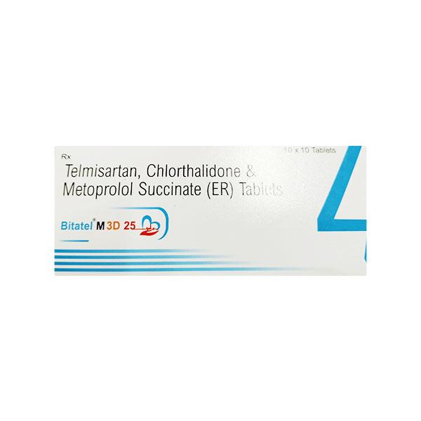 BITATEL M 3D 25 Tablet 10's - Hypertension-Ana