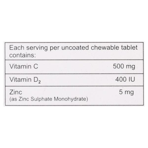 IMMU C PLUS Chewable Tablet 10's - Supplements-Vam