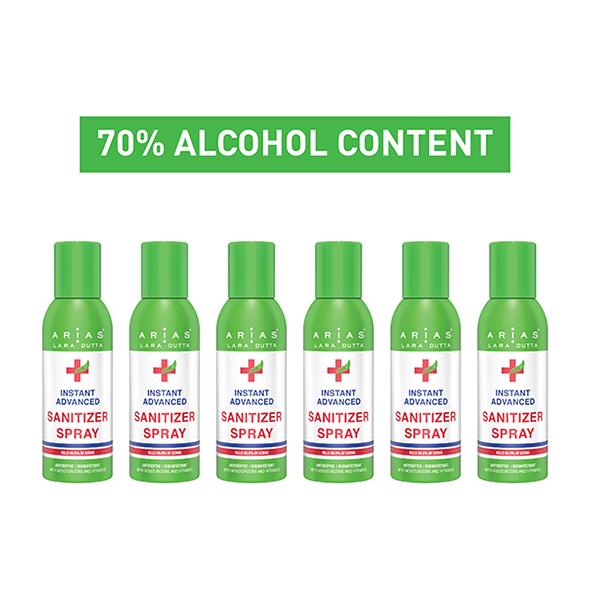 Netmeds | Arias Sanitizer Spray (Pack of 6 X 600 ml)