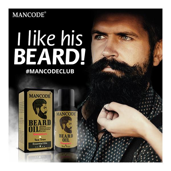 Mancode Beard Oil - Germanium & Tea Tree 100 ml - Beard Oil