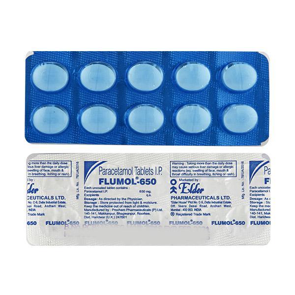 Flumol 650mg Tablet 10'S - Fever-Ana