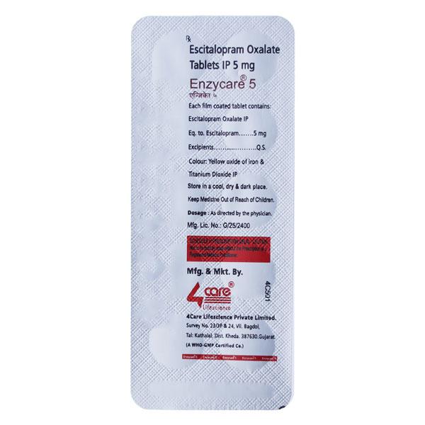 Enzycare 5mg Tablet 10'S - Depression-Ant