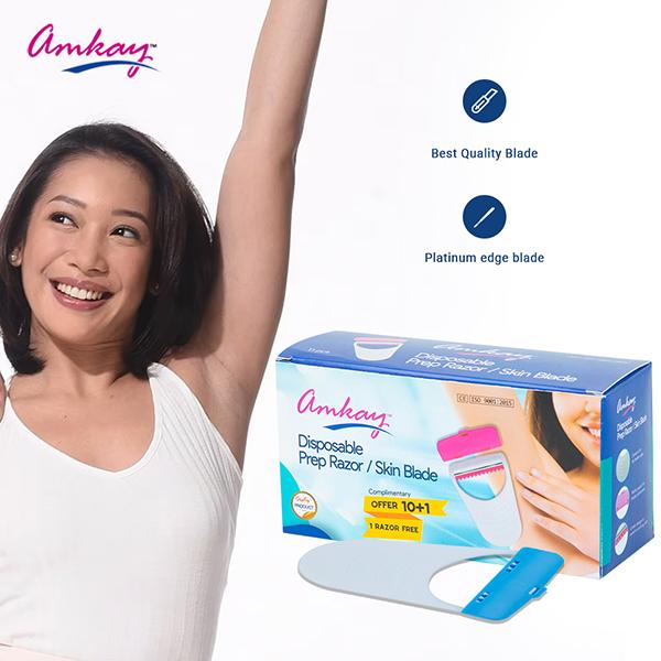 Amkay Disposable Prep Razor / Skin Blade 1's - Hair Removal Accessories