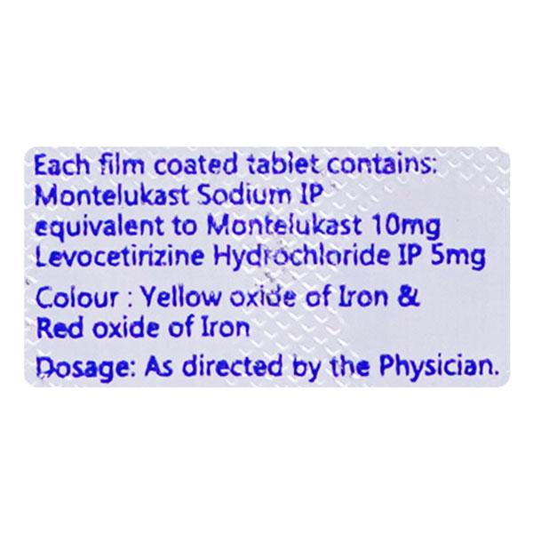 Levot M Tablet 10'S - Allergies-Ant