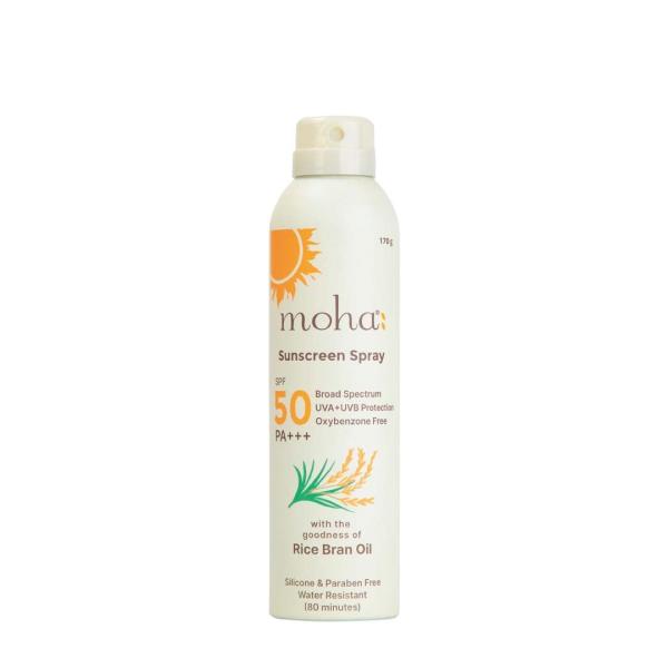 Netmeds | Moha Sunscreen Spray (SPF 50 PA+++) With Rice Bran Oil 170 gm