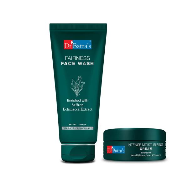 Netmeds | Dr Batra's Fairness Face Wash 200 gm + Intense Moisturizing Cream 100 gm