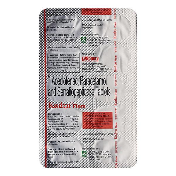 KUDZU FLAM Tablet 10's - Pain relief-Nsa