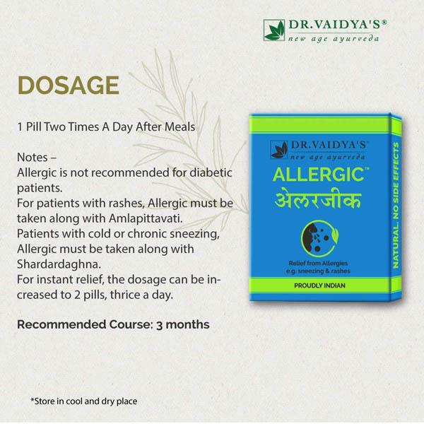 Dr. Vaidya's Allergic Pills (Pack of 3 x 24's) - Speciality Medicines